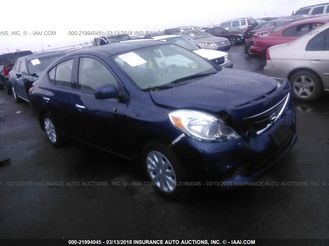 3N1CN7APXEL807934 - 2014 NISSAN VERSA S/S PLUS/SV/SL BLUE photo 1