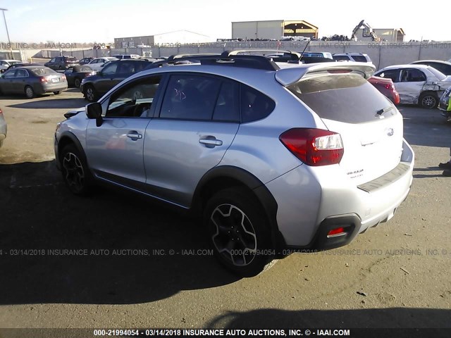 JF2GPAKC4E8293418 - 2014 SUBARU XV CROSSTREK 2.0 LIMITED SILVER photo 3