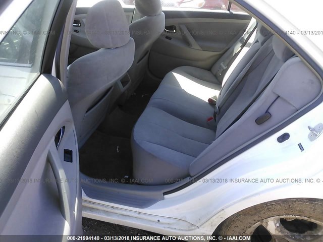 4T1BE46K08U781418 - 2008 TOYOTA CAMRY CE/LE/XLE/SE WHITE photo 8
