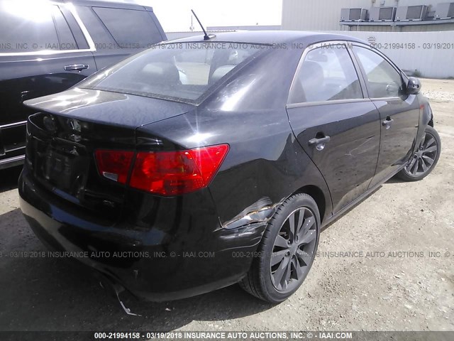 KNAFW4A33A5118215 - 2010 KIA FORTE SX BLACK photo 4