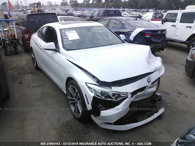 WBA3N7C50GK226386 - 2016 BMW 428 I WHITE photo 1