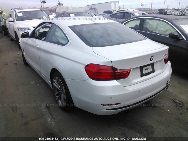 WBA3N7C50GK226386 - 2016 BMW 428 I WHITE photo 3