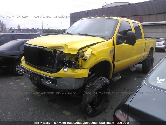1FTSW21P95EA73182 - 2005 FORD F250 SUPER DUTY YELLOW photo 2