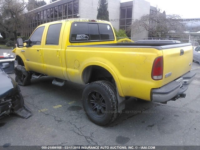 1FTSW21P95EA73182 - 2005 FORD F250 SUPER DUTY YELLOW photo 3