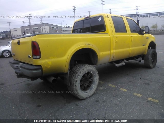 1FTSW21P95EA73182 - 2005 FORD F250 SUPER DUTY YELLOW photo 4