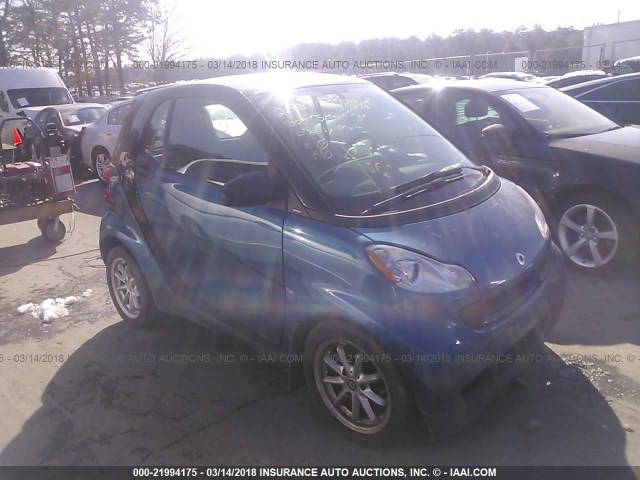 WMEEJ31X09K293918 - 2009 SMART FORTWO PURE/PASSION BLUE photo 1