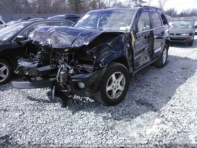 1J8HR58297C539262 - 2007 JEEP GRAND CHEROKEE LIMITED BLACK photo 2