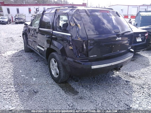 1J8HR58297C539262 - 2007 JEEP GRAND CHEROKEE LIMITED BLACK photo 3