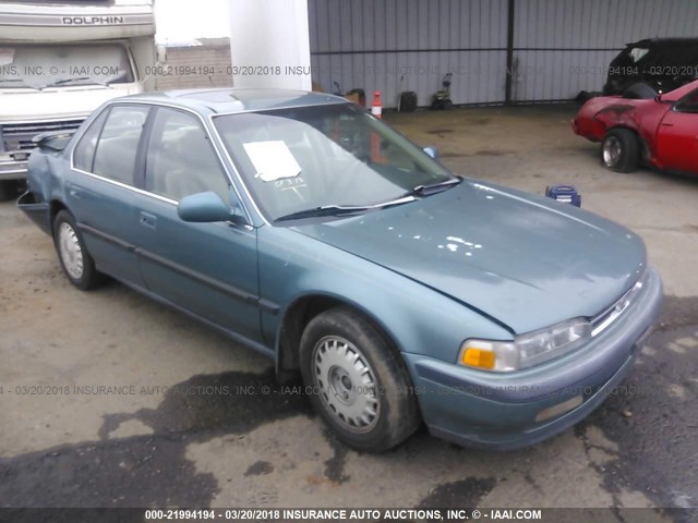 JHMCB7667MC037836 - 1991 HONDA ACCORD EX/EX-R TURQUOISE photo 1