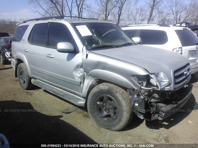 5TDBT48A71S005277 - 2001 TOYOTA SEQUOIA LIMITED SILVER photo 1