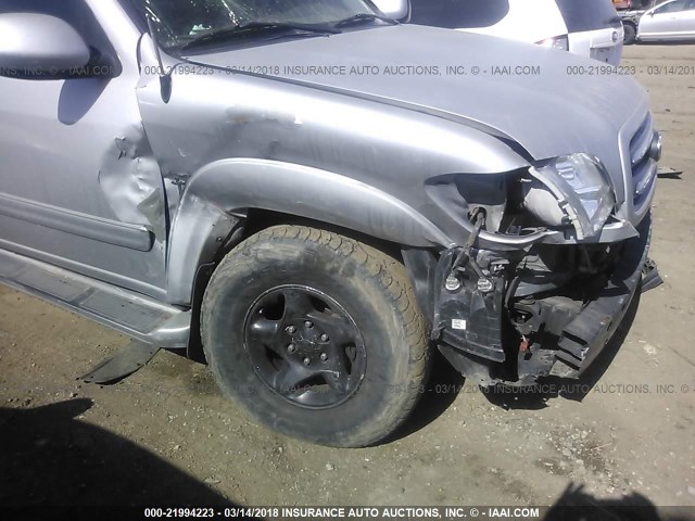 5TDBT48A71S005277 - 2001 TOYOTA SEQUOIA LIMITED SILVER photo 6