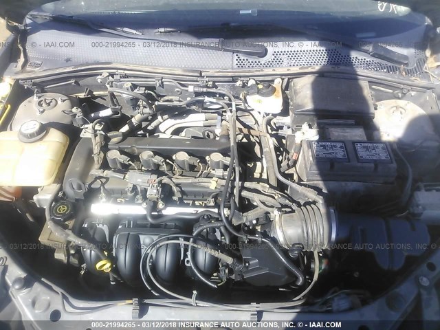 1FAHP34NX7W261767 - 2007 FORD FOCUS ZX4/S/SE/SES 灰色 照片 10