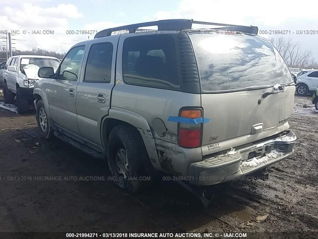 1GNEK13Z14R172868 - 2004 CHEVROLET TAHOE K1500 SILVER photo 3