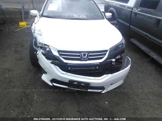 1HGCR2F53FA160718 - 2015 HONDA ACCORD SPORT WHITE photo 6