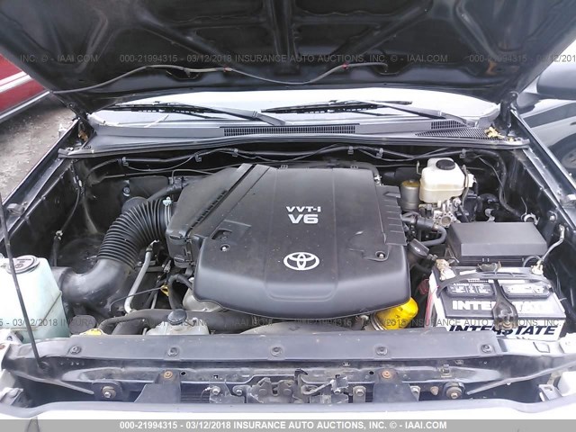3TMLU4EN7AM042709 - 2010 TOYOTA TACOMA DOUBLE CAB შავი ფოტო 10