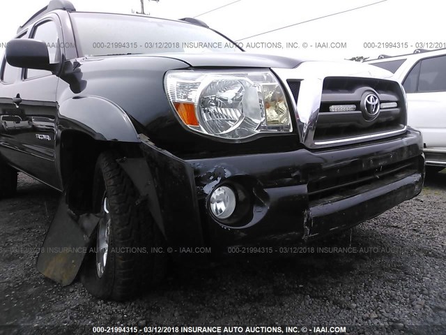 3TMLU4EN7AM042709 - 2010 TOYOTA TACOMA DOUBLE CAB BLACK photo 6