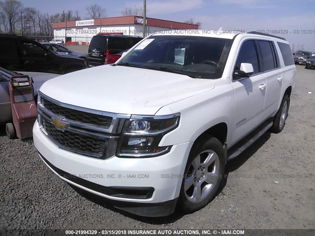 1GNSKJKC8FR685974 - 2015 CHEVROLET SUBURBAN K1500 LT WHITE photo 6