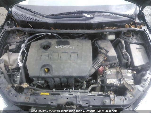 2T1KU40E79C098298 - 2009 TOYOTA COROLLA MATRIX  BLACK photo 10