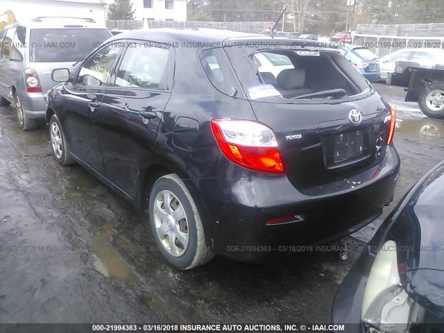 2T1KU40E79C098298 - 2009 TOYOTA COROLLA MATRIX  BLACK photo 3