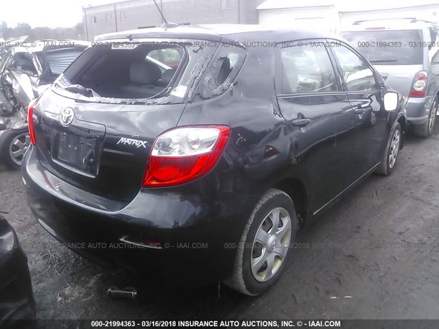 2T1KU40E79C098298 - 2009 TOYOTA COROLLA MATRIX  BLACK photo 4