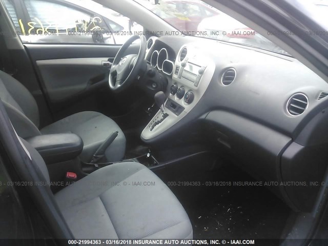 2T1KU40E79C098298 - 2009 TOYOTA COROLLA MATRIX  BLACK photo 5
