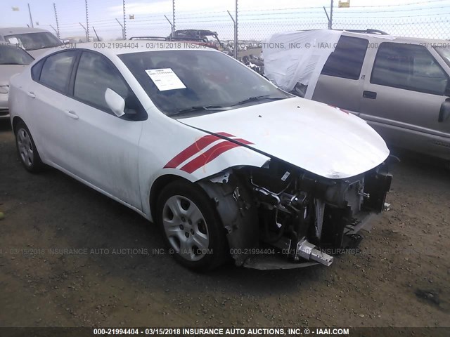 1C3CDFAA5FD132155 - 2015 DODGE DART SE WHITE photo 1