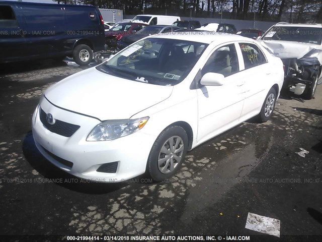 JTDBL40E59J011103 - 2009 TOYOTA COROLLA LE/XLE WHITE photo 2