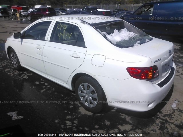 JTDBL40E59J011103 - 2009 TOYOTA COROLLA LE/XLE WHITE photo 3