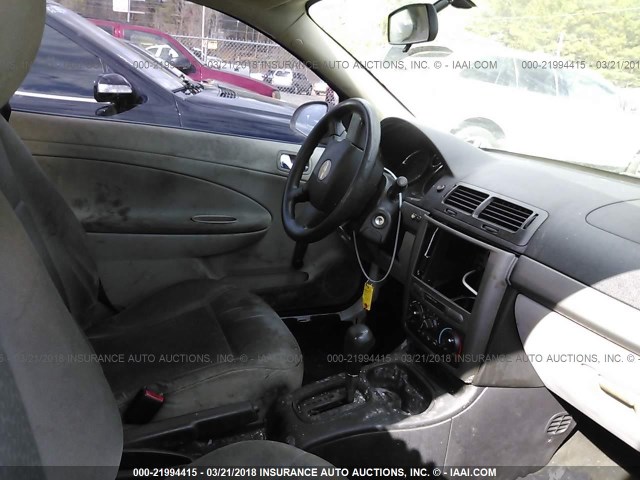 1G1AK15F567662652 - 2006 CHEVROLET COBALT LS WHITE photo 5