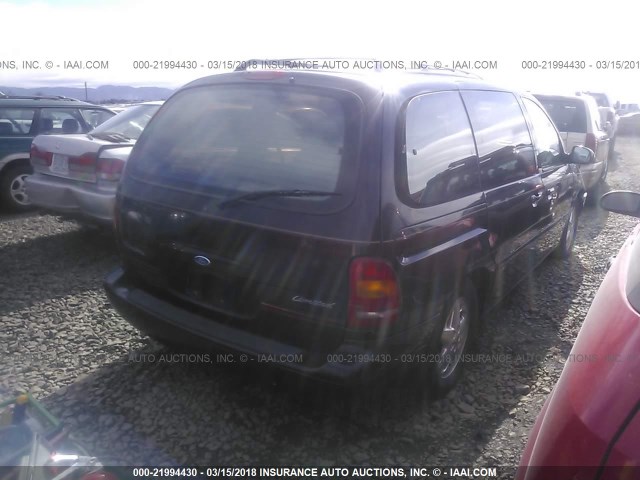 2FMDA514XWBA16626 - 1998 FORD WINDSTAR WAGON PURPLE photo 4