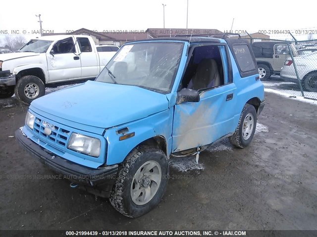 2CNBJ18U9M6940048 - 1991 GEO TRACKER BLUE photo 2