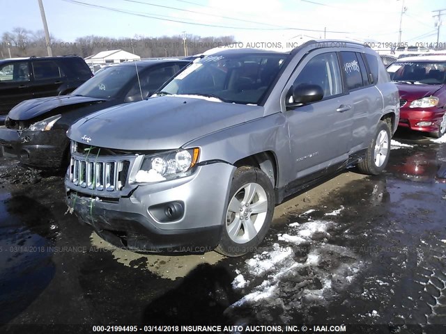 1C4NJDBB9GD778146 - 2016 JEEP COMPASS SPORT SILVER photo 2