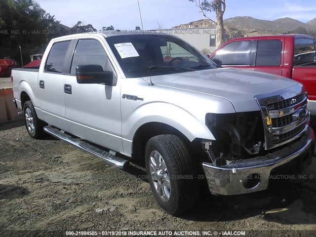 1FTFW1CF7DKD26385 - 2013 FORD F150 SUPERCREW SILVER photo 1