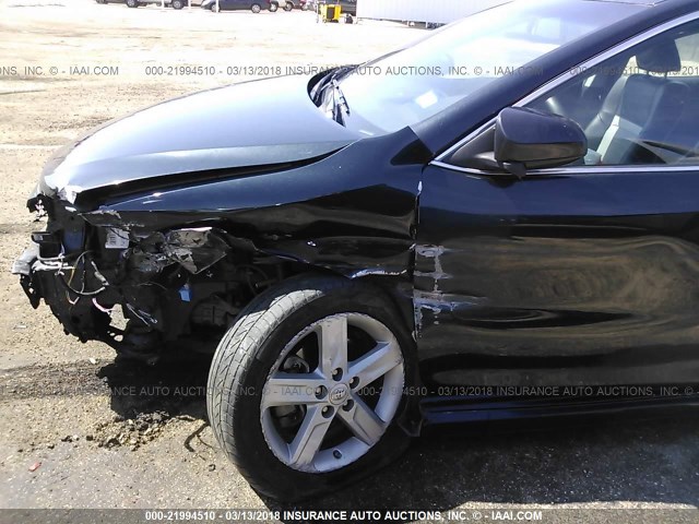 4T1BF1FK2CU576655 - 2012 TOYOTA CAMRY SE/LE/XLE BLACK photo 6