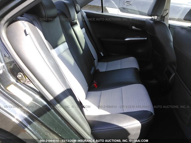 4T1BF1FK2CU576655 - 2012 TOYOTA CAMRY SE/LE/XLE BLACK photo 8