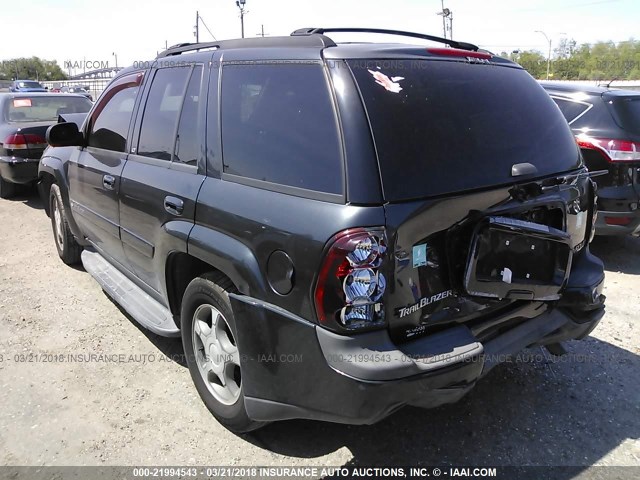 1GNDS13S842197516 - 2004 CHEVROLET TRAILBLAZER LS/LT GRAY photo 3