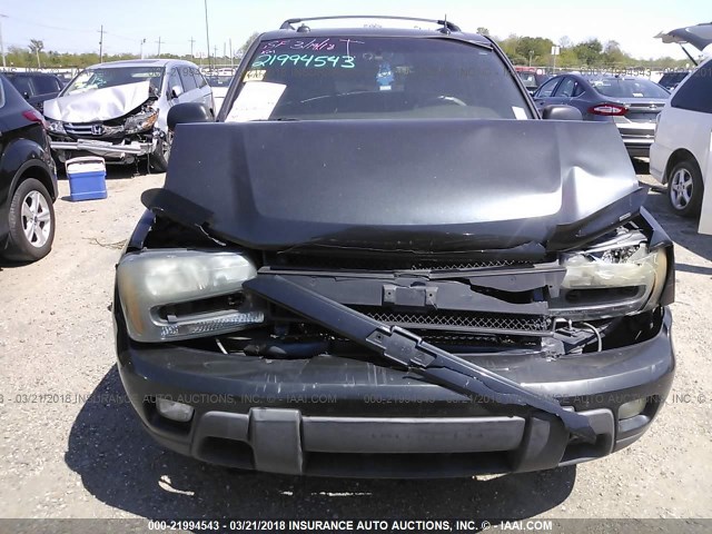 1GNDS13S842197516 - 2004 CHEVROLET TRAILBLAZER LS/LT GRAY photo 6