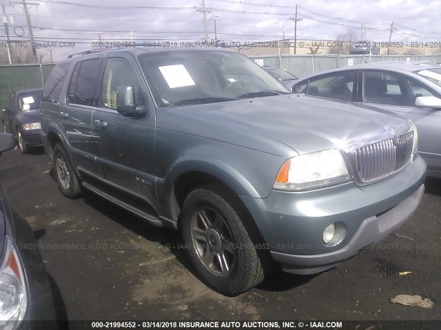 5LMEU88H15ZJ22302 - 2005 LINCOLN AVIATOR GREEN photo 1