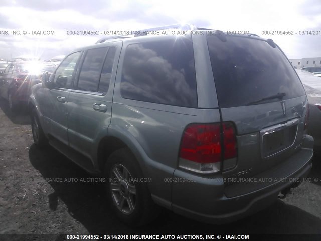 5LMEU88H15ZJ22302 - 2005 LINCOLN AVIATOR 绿色 照片 3
