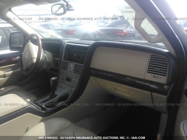 5LMEU88H15ZJ22302 - 2005 LINCOLN AVIATOR 绿色 照片 5