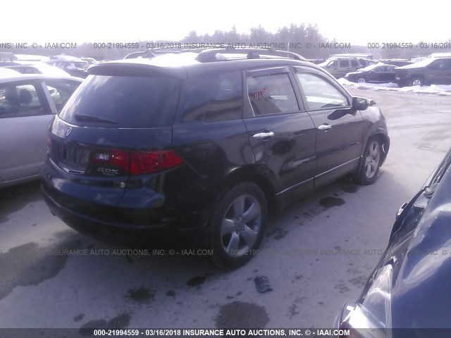 5J8TB18537A011139 - 2007 ACURA RDX TECHNOLOGY BLACK photo 4