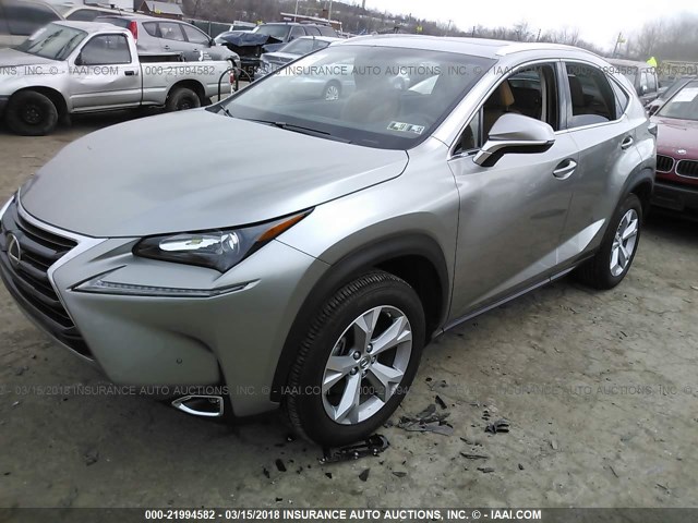 JTJBARBZ8H2145516 - 2017 LEXUS NX 200T/BASE/F SPORT GRAY photo 2