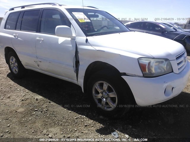 JTEHP21A670208326 - 2007 TOYOTA HIGHLANDER SPORT WHITE photo 6