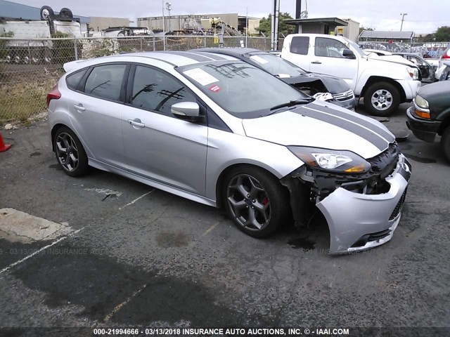 1FADP3L92EL100086 - 2014 FORD FOCUS ST SILVER photo 1