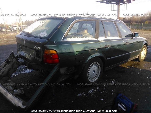 WBAHJ6316PGD23302 - 1993 BMW 525 IT AUTOMATIC მწვანე ფოტო 4