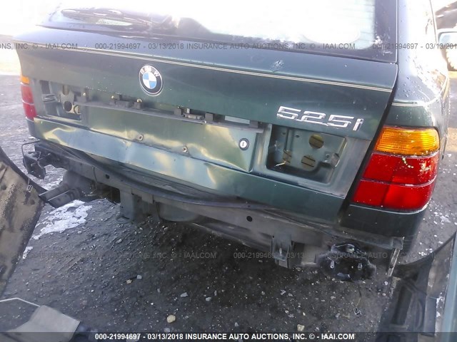 WBAHJ6316PGD23302 - 1993 BMW 525 IT AUTOMATIC მწვანე ფოტო 6