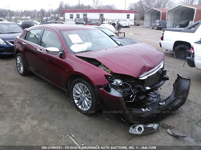 1C3CCBCB4CN240175 - 2012 CHRYSLER 200 LIMITED RED photo 1