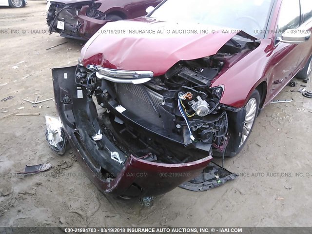 1C3CCBCB4CN240175 - 2012 CHRYSLER 200 LIMITED RED photo 6