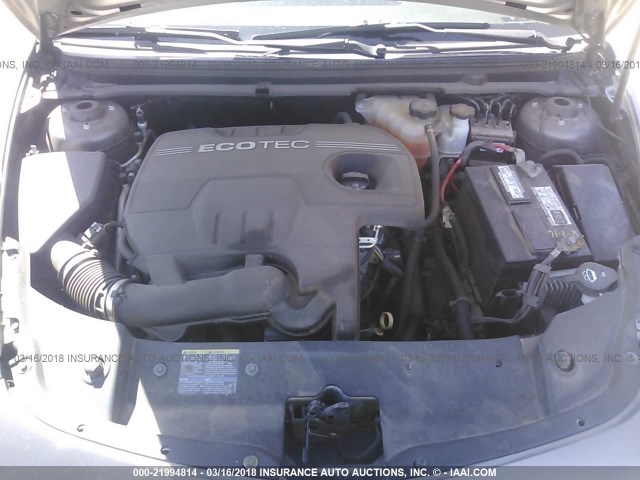 1G1ZA5E0XA4102807 - 2010 CHEVROLET MALIBU LS ფერფლისფერი ფოტო 10