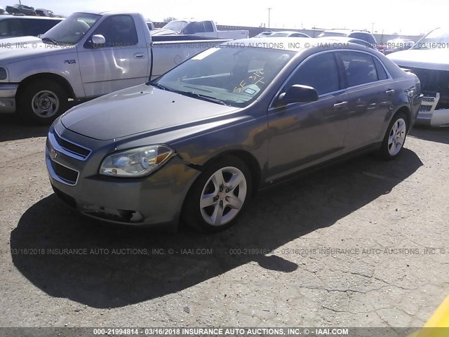 1G1ZA5E0XA4102807 - 2010 CHEVROLET MALIBU LS ფერფლისფერი ფოტო 2